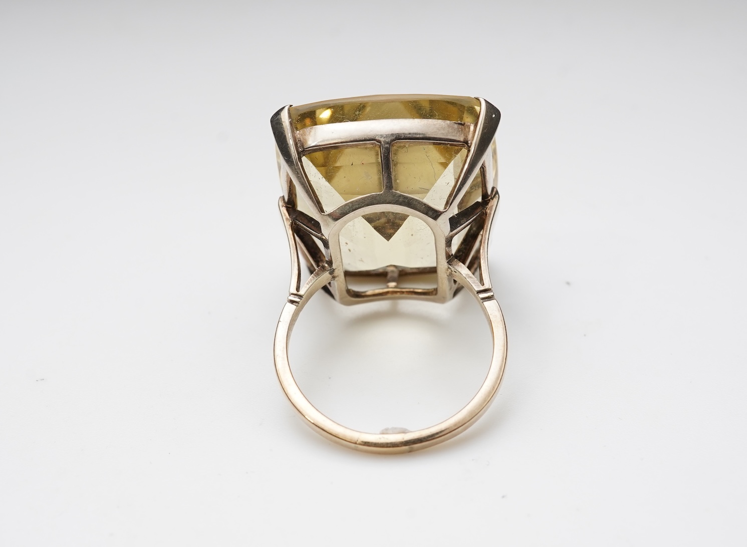 A collection of citrine jewels and a paste bracelet